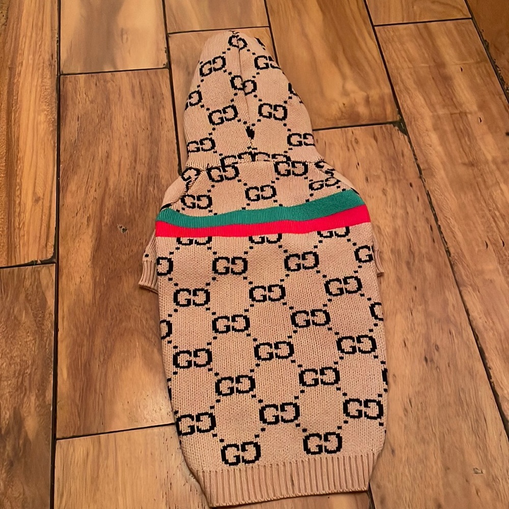 Gucci dog hoodie
